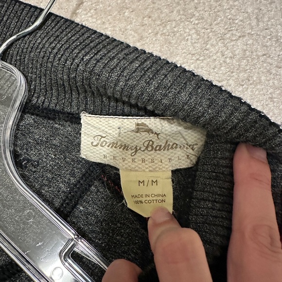 Tommy Bahama Mens Reversible Black‎ 1/4 Zip Pullover Sweater Size Medium - Picture 11 of 11